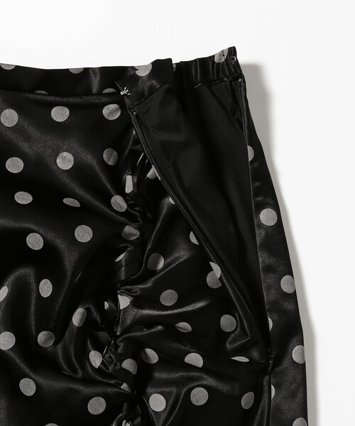 Ray BEAMS(レイビームス)の「ドット サテン フリル スカート(スカート・レディース・オフホワイト/ブラック・0/1)」の10枚目の写真