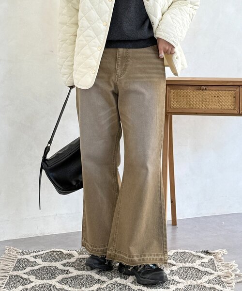 CPCM（シーピーシーエム）の「ワイドフレアパンツ（その他パンツ・レディース・ブラウン/ブルー系その他/ブラック・SMALL/MEDIUM）」の19枚目の写真