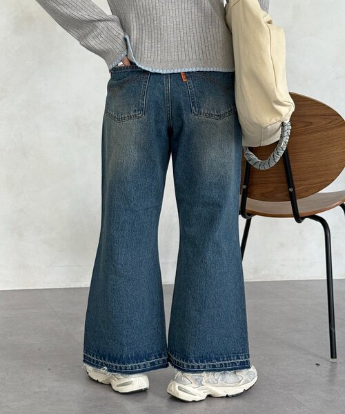 CPCM（シーピーシーエム）の「ワイドフレアパンツ（その他パンツ・レディース・ブラウン/ブルー系その他/ブラック・SMALL/MEDIUM）」の7枚目の写真