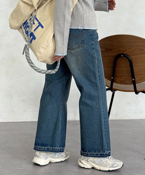CPCM（シーピーシーエム）の「ワイドフレアパンツ（その他パンツ・レディース・ブラウン/ブルー系その他/ブラック・SMALL/MEDIUM）」の8枚目の写真