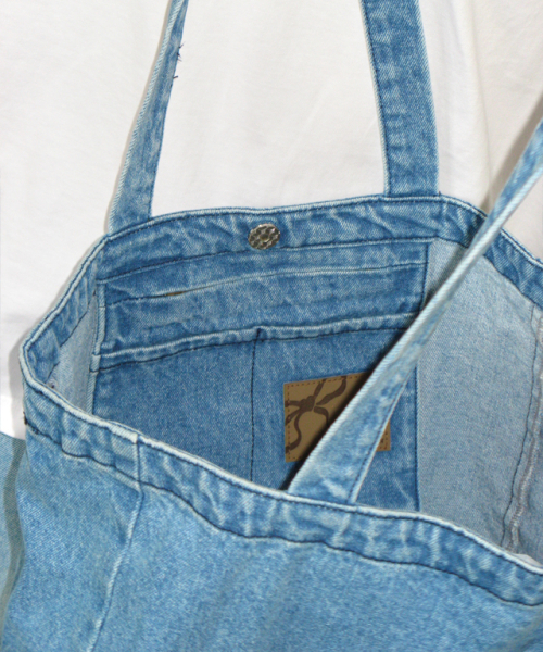 RONRON(ロンロン)の「RIBBON POINTED DENIM TOTE BAG MEDIUM BLUE(トートバッグ・レディース・その他・FREE)」の4枚目の写真