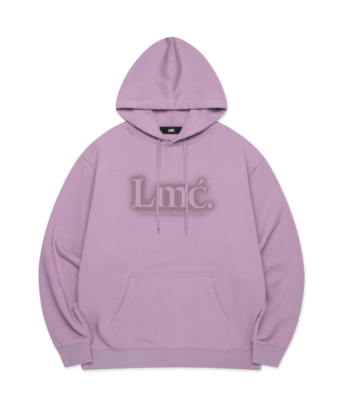 BLUR SERIF HOODIE — индийский розовый