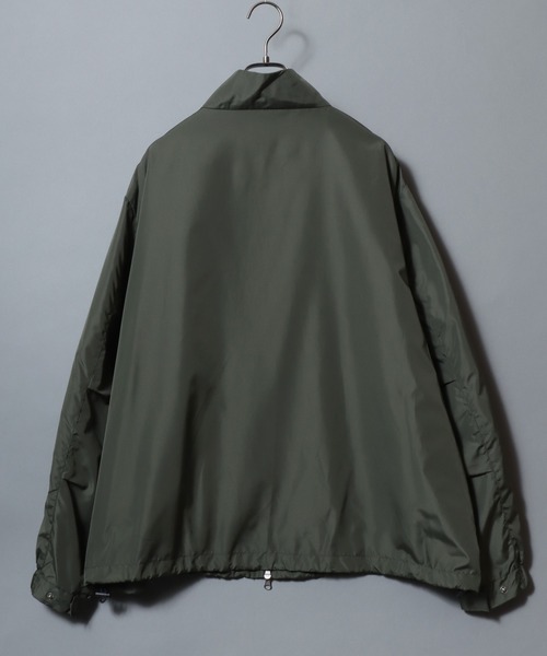 ANPAS(アンパス)の「Nylon Taffeta Jacket with Hidden Double-Zip Closure / 撥水 比翼ダブルファスナーナイロンジャケット ショートモッズ ブルゾン メンズ レディース アウター(ナイロンジャケット・メンズ・ネイビー/カーキ/ブラック・L/M/XL)」の10枚目の写真