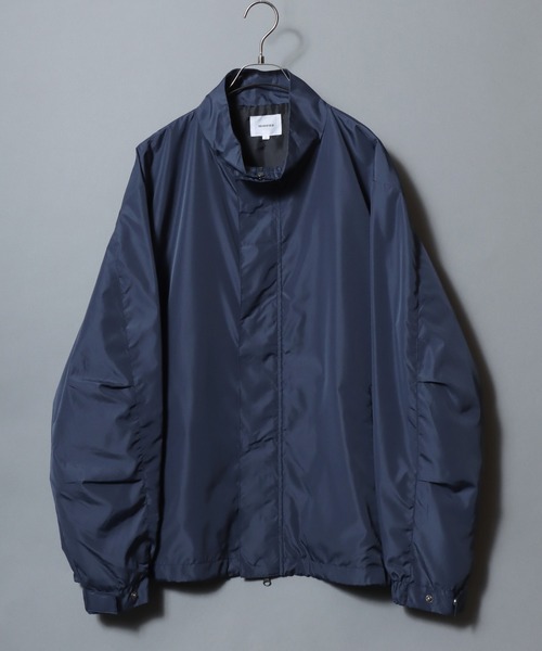 ANPAS(アンパス)の「Nylon Taffeta Jacket with Hidden Double-Zip Closure / 撥水 比翼ダブルファスナーナイロンジャケット ショートモッズ ブルゾン メンズ レディース アウター(ナイロンジャケット・メンズ・ネイビー/カーキ/ブラック・L/M/XL)」の11枚目の写真