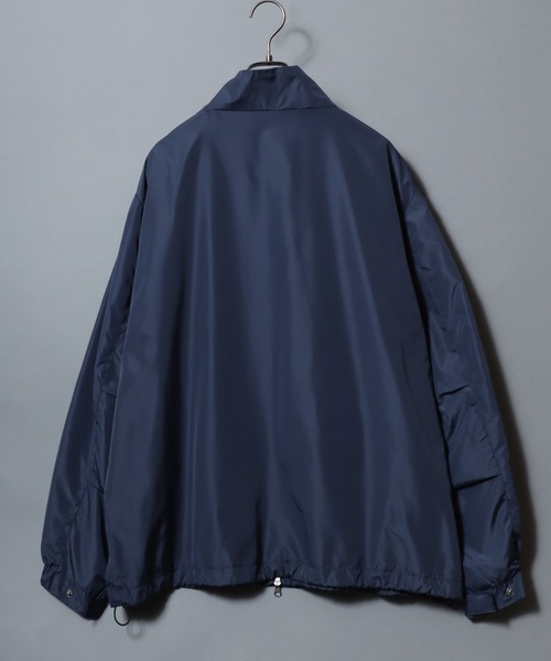 ANPAS(アンパス)の「Nylon Taffeta Jacket with Hidden Double-Zip Closure / 撥水 比翼ダブルファスナーナイロンジャケット ショートモッズ ブルゾン メンズ レディース アウター(ナイロンジャケット・メンズ・ネイビー/カーキ/ブラック・L/M/XL)」の12枚目の写真