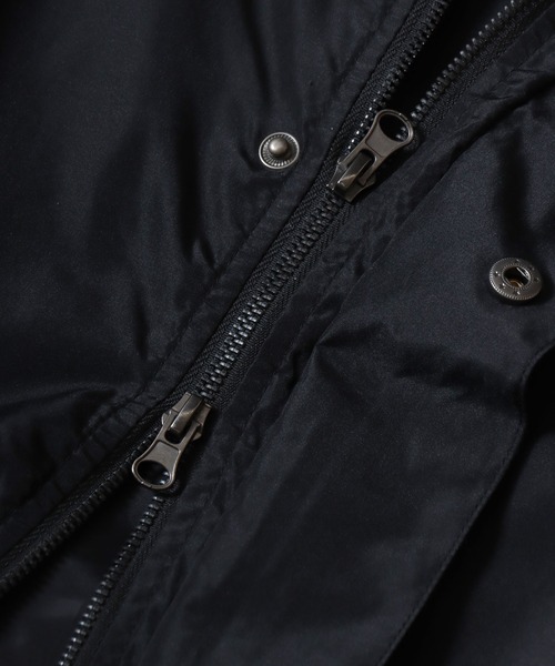 ANPAS(アンパス)の「Nylon Taffeta Jacket with Hidden Double-Zip Closure / 撥水 比翼ダブルファスナーナイロンジャケット ショートモッズ ブルゾン メンズ レディース アウター(ナイロンジャケット・メンズ・ネイビー/カーキ/ブラック・L/M/XL)」の18枚目の写真