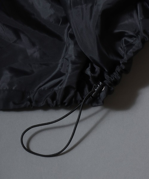 ANPAS(アンパス)の「Nylon Taffeta Jacket with Hidden Double-Zip Closure / 撥水 比翼ダブルファスナーナイロンジャケット ショートモッズ ブルゾン メンズ レディース アウター(ナイロンジャケット・メンズ・ネイビー/カーキ/ブラック・L/M/XL)」の20枚目の写真