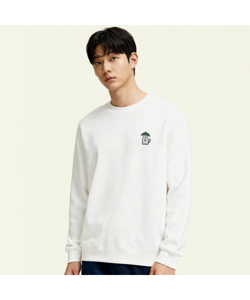 OKSTAR(オクスター)の「レーンニット刺繍特養綿マンツーマン(スウェット・レディース・ブラック/ネイビー/オートミール/グレー/ダークグリーン/ブルー/クリーム/カーキ/ライトベージュ/ホワイト/ライトグレー・X-LARGE/SMALL/MEDIUM/LARGE/2XL/3XL/4XL)」の20枚目の写真