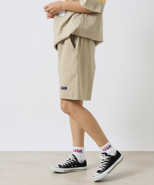 Barbarian(バーバリアン)の「【BARBARIAN / バーバリアン】knit short pants/ヘビーウェイト/リラックスショーツ/ユニセックス(その他パンツ・メンズ・オレンジ系その他/イエロー系その他/ライトベージュ/ネイビー・L/M/S)」の7枚目の写真