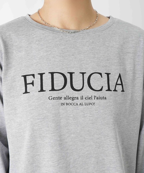 LUCA/LADY LUCK LUCA(ルカ/レディラックルカ)の「LC/LLL クリーンサマーロゴロンTee(Tシャツ/カットソー・レディース・オフホワイト/グレー/チャコールグレー・FREE)」の12枚目の写真