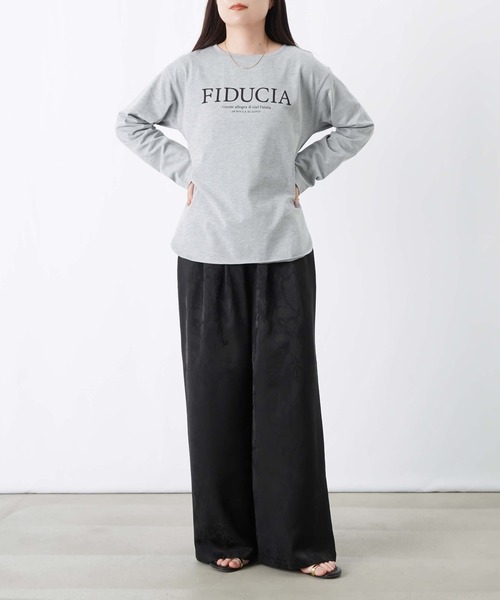 LUCA/LADY LUCK LUCA(ルカ/レディラックルカ)の「LC/LLL クリーンサマーロゴロンTee(Tシャツ/カットソー・レディース・オフホワイト/グレー/チャコールグレー・FREE)」の6枚目の写真