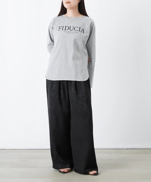 LUCA/LADY LUCK LUCA(ルカ/レディラックルカ)の「LC/LLL クリーンサマーロゴロンTee(Tシャツ/カットソー・レディース・オフホワイト/グレー/チャコールグレー・FREE)」の8枚目の写真