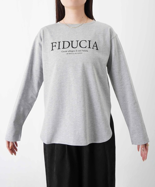 LUCA/LADY LUCK LUCA(ルカ/レディラックルカ)の「LC/LLL クリーンサマーロゴロンTee(Tシャツ/カットソー・レディース・オフホワイト/グレー/チャコールグレー・FREE)」の9枚目の写真