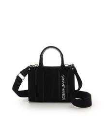 SAMANTHAVEGA（サマンサベガ）の「新色ロゴテープキャンバスショルダーバッグ（ミニ）（ショルダーバッグ）」