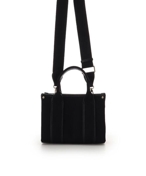 SAMANTHAVEGA（サマンサベガ）の「新色ロゴテープキャンバスショルダーバッグ（ミニ）（ショルダーバッグ・レディース・オフホワイト/ピンク/ブラック・FREE）」の7枚目の写真