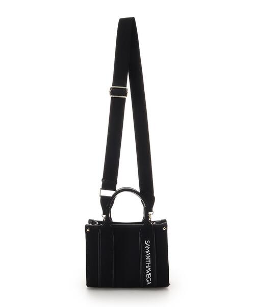 SAMANTHAVEGA（サマンサベガ）の「新色ロゴテープキャンバスショルダーバッグ（ミニ）（ショルダーバッグ・レディース・オフホワイト/ピンク/ブラック・FREE）」の9枚目の写真