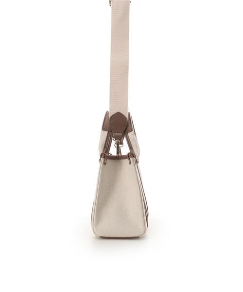 SAMANTHAVEGA（サマンサベガ）の「新色ロゴテープキャンバスショルダーバッグ（ミニ）（ショルダーバッグ・レディース・オフホワイト/ピンク/ブラック・FREE）」の12枚目の写真