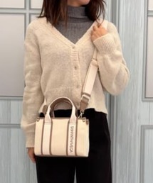 SAMANTHAVEGA（サマンサベガ）の「新色ロゴテープキャンバスショルダーバッグ（ミニ）（ショルダーバッグ）」