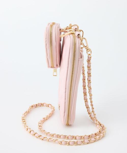 INGNI(イング)の「ハート型ポーチ付きマルチショルダーバッグ(ショルダーバッグ・レディース・ピンク/オフホワイト/ブラック・-)」の9枚目の写真