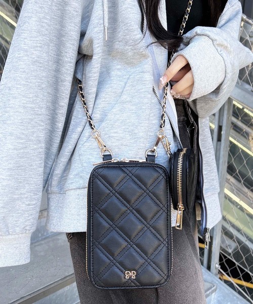 INGNI(イング)の「ハート型ポーチ付きマルチショルダーバッグ(ショルダーバッグ・レディース・ピンク/オフホワイト/ブラック・-)」の5枚目の写真