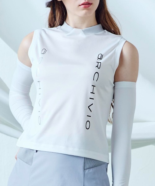 archivio(アルチビオ)の「<LADIES>ダブルロゴUVノースリプルオーバー(タンクトップ・レディース・ライトグリーン/ライトグレー/ホワイト/ブラック・S/M/L)」の2枚目の写真