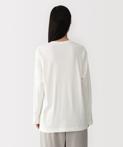 MUJI Labo（ムジラボ）の「〔MUJI Labo〕男女兼用　スムースジャージー長袖プルオーバー（Tシャツ/カットソー・メンズ・オフホワイト/ダークグレー/ブラック・L/S/XS/XL/M）」の17枚目の写真