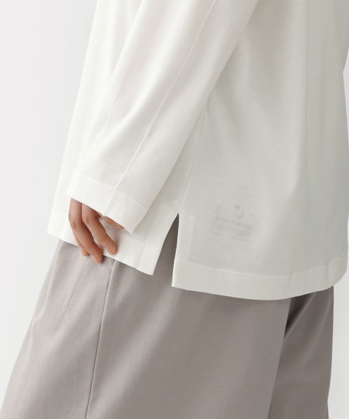 MUJI Labo（ムジラボ）の「〔MUJI Labo〕男女兼用　スムースジャージー長袖プルオーバー（Tシャツ/カットソー・メンズ・オフホワイト/ダークグレー/ブラック・L/S/XS/XL/M）」の20枚目の写真
