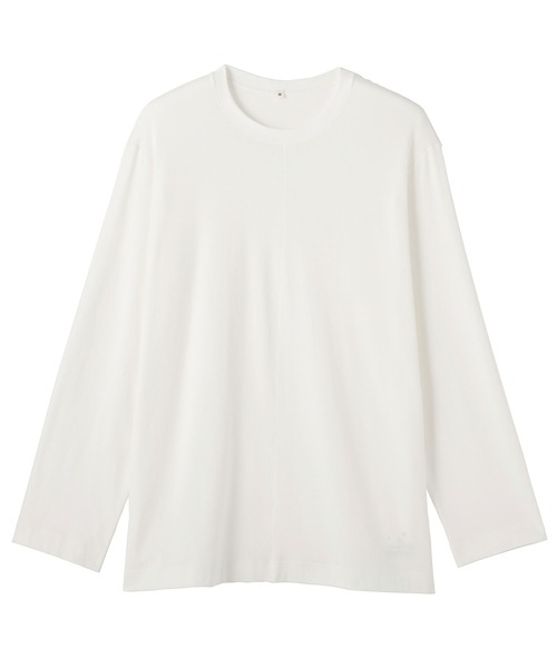 MUJI Labo（ムジラボ）の「〔MUJI Labo〕男女兼用　スムースジャージー長袖プルオーバー（Tシャツ/カットソー・メンズ・オフホワイト/ダークグレー/ブラック・L/S/XS/XL/M）」の19枚目の写真
