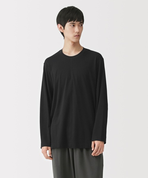 MUJI Labo（ムジラボ）の「〔MUJI Labo〕男女兼用　スムースジャージー長袖プルオーバー（Tシャツ/カットソー・メンズ・オフホワイト/ダークグレー/ブラック・L/S/XS/XL/M）」の22枚目の写真