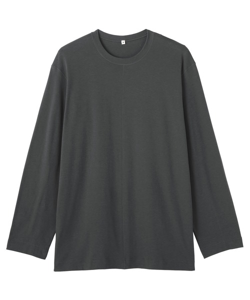 MUJI Labo（ムジラボ）の「〔MUJI Labo〕男女兼用　スムースジャージー長袖プルオーバー（Tシャツ/カットソー・メンズ・オフホワイト/ダークグレー/ブラック・L/S/XS/XL/M）」の11枚目の写真