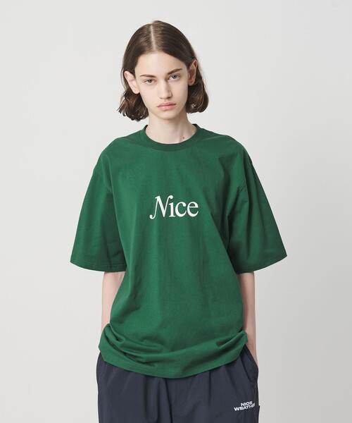 NICE WEATHER＞シグネチャーロゴ Tシャツ（Tシャツ/カットソー）｜NICE