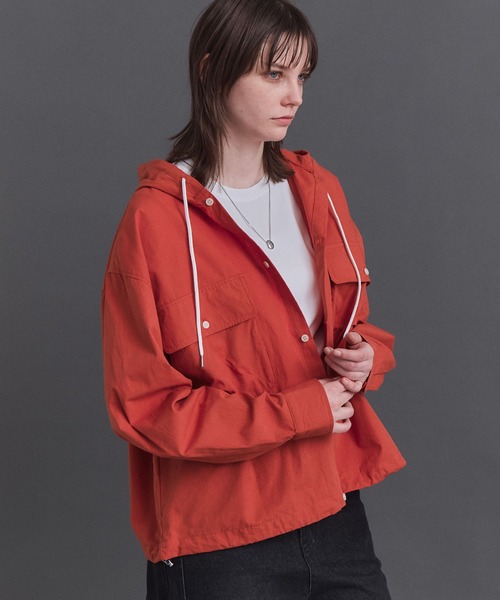 Confirm（コンファーム）の「Long-sleeved Shirt Hoodie / 長袖シャツパーカー フード付き ストライブ メンズ レディース ユニセックス（シャツ/ブラウス・メンズ・ブラック/チャコールグレー/ブルー/オレンジ・S/M/L）」の7枚目の写真