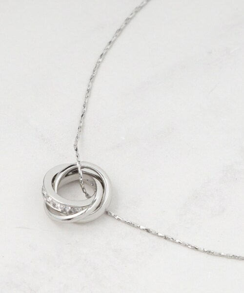 SHOO・LA・RUE(シューラルー)の「【2WAY】キラキラリングネックレス(ネックレス・レディース・シルバー/ゴールド/ピンクゴールド/シルバー系その他・00)」の2枚目の写真