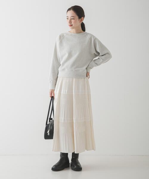 URBAN RESEARCH（アーバンリサーチ）の「ラメ裏毛スウェット（スウェット・レディース・アイボリー/ライトグレー・FREE）」の19枚目の写真