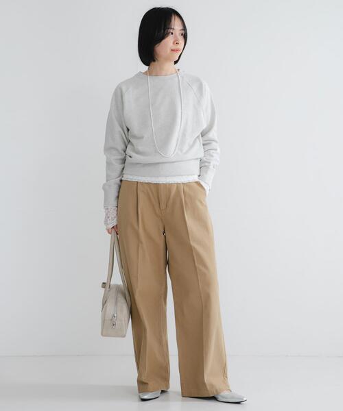 URBAN RESEARCH（アーバンリサーチ）の「ラメ裏毛スウェット（スウェット・レディース・アイボリー/ライトグレー・FREE）」の20枚目の写真