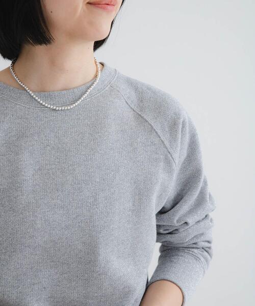 URBAN RESEARCH（アーバンリサーチ）の「ラメ裏毛スウェット（スウェット・レディース・アイボリー/ライトグレー・FREE）」の3枚目の写真