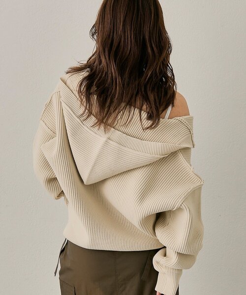 mline（エムライン）の「[mline]ビッグボタンカーディガン（カーディガン/ボレロ・レディース・ベージュ/チャコールグレー・FREE）」の15枚目の写真