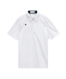 le coq sportif GOLF（ルコックスポルティフゴルフ）の「【le coq sportif GOLF】吸汗速乾/接触冷感/UV CUT(UPF30)/遮熱/ストレッチ/消臭　ミナモ柄ポロ半袖シャツ　ゴルフウェア（ポロシャツ）」
