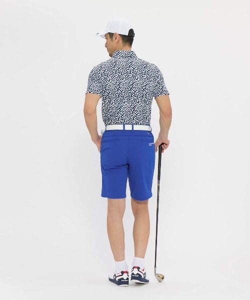 le coq sportif GOLF(ルコックスポルティフゴルフ)の「【le coq sportif GOLF】吸汗速乾/接触冷感/UV CUT(UPF30)/遮熱/ストレッチ/消臭 ミナモ柄ポロ半袖シャツ ゴルフウェア(ポロシャツ・メンズ・グレー/ブルー/ネイビー・3L/XL/L/M)」の9枚目の写真