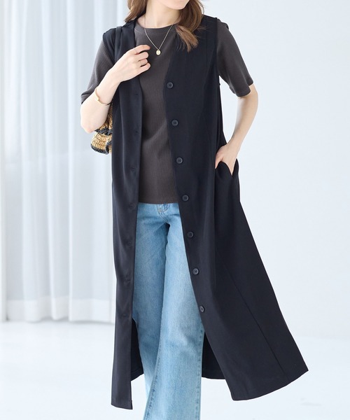 alotta（アロッタ）の「大人上品フレアジレワンピース（ジャンパースカート・レディース・ブラック/ダークグレー・M/L/LL）」の20枚目の写真