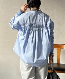 un dix cors | バックギャザーシャツ(シャツ/ブラウス)