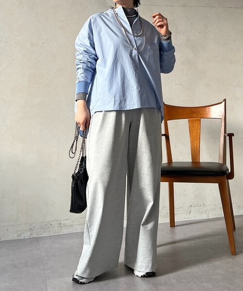 un dix cors(アンディコール)の「バックギャザーシャツ(シャツ/ブラウス・レディース・ネイビー/グレー/オフホワイト/サックスブルー・FREE)」の19枚目の写真