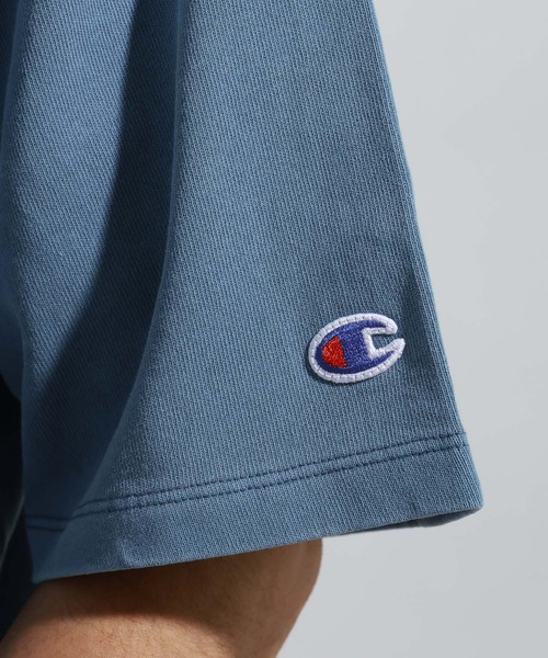 Champion（チャンピオン）の「【Champion(チャンピオン）】別注ピグメントTシャツ（Tシャツ/カットソー・メンズ・ブルー/ブラック/ライトグレー・MEDIUM/LARGE）」の16枚目の写真