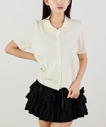 ケーブル編みニットカーディガン 冬服
