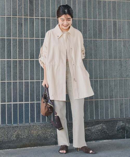 SLOBE IENA（スローブイエナ）の「switch look blouson（その他アウター・レディース・ホワイト/キャメル・FREE）」の3枚目の写真