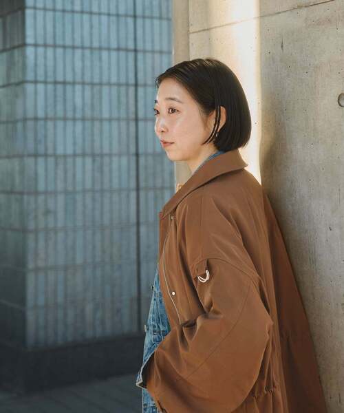 SLOBE IENA(スローブイエナ)の「switch look blouson(その他アウター・レディース・ホワイト/キャメル・FREE)」の4枚目の写真