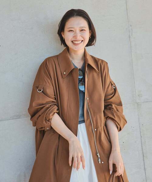 SLOBE IENA(スローブイエナ)の「switch look blouson(その他アウター・レディース・ホワイト/キャメル・FREE)」の9枚目の写真