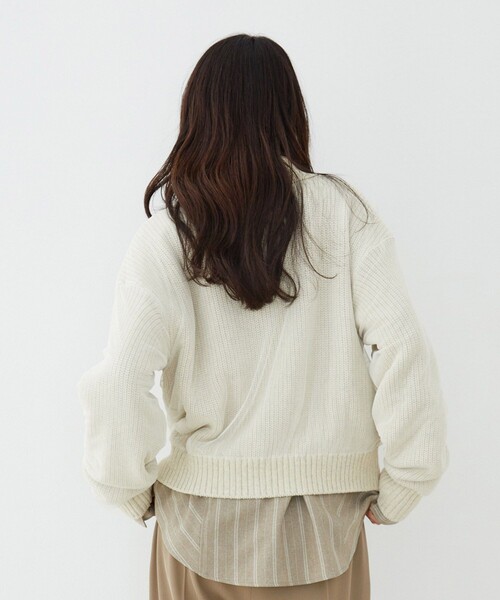 UNITED TOKYO(ユナイテッドトウキョウ)の「【新作】カバーチュールカーディガン|軽羽織/ニットカーデ/レイヤード/冬服/春服(カーディガン/ボレロ・レディース・グレー/ピンク/アイボリー・FREE)」の16枚目の写真