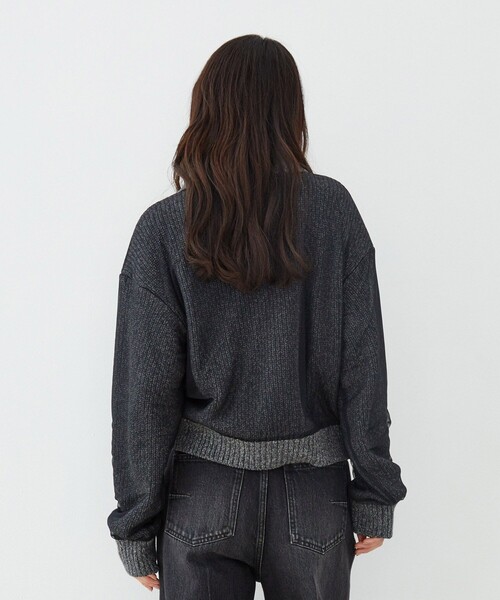 UNITED TOKYO(ユナイテッドトウキョウ)の「【新作】カバーチュールカーディガン|軽羽織/ニットカーデ/レイヤード/冬服/春服(カーディガン/ボレロ・レディース・グレー/ピンク/アイボリー・FREE)」の5枚目の写真