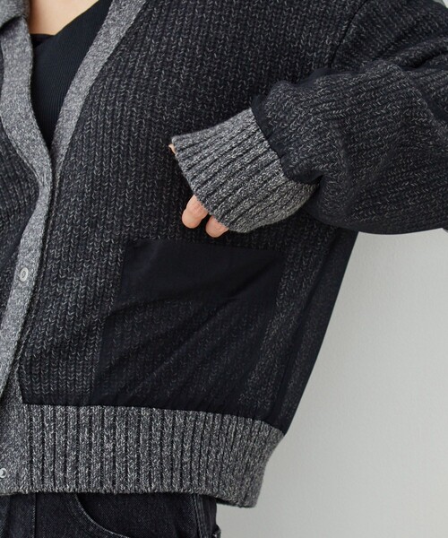 UNITED TOKYO(ユナイテッドトウキョウ)の「【新作】カバーチュールカーディガン|軽羽織/ニットカーデ/レイヤード/冬服/春服(カーディガン/ボレロ・レディース・グレー/ピンク/アイボリー・FREE)」の7枚目の写真